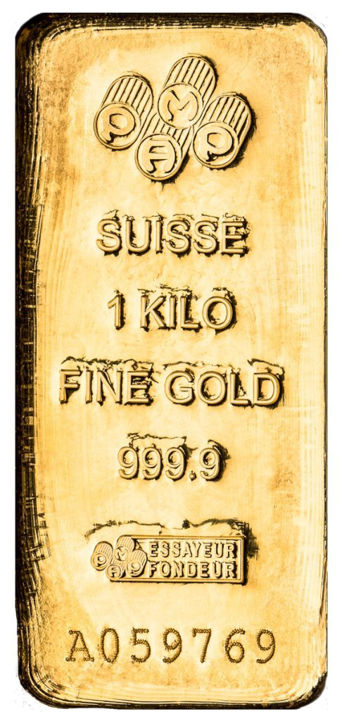 1kilogram gold bar PAMP SUISSE