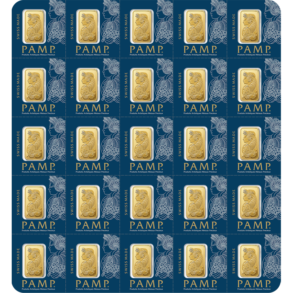 25g Gold Bar PAMP Multigram