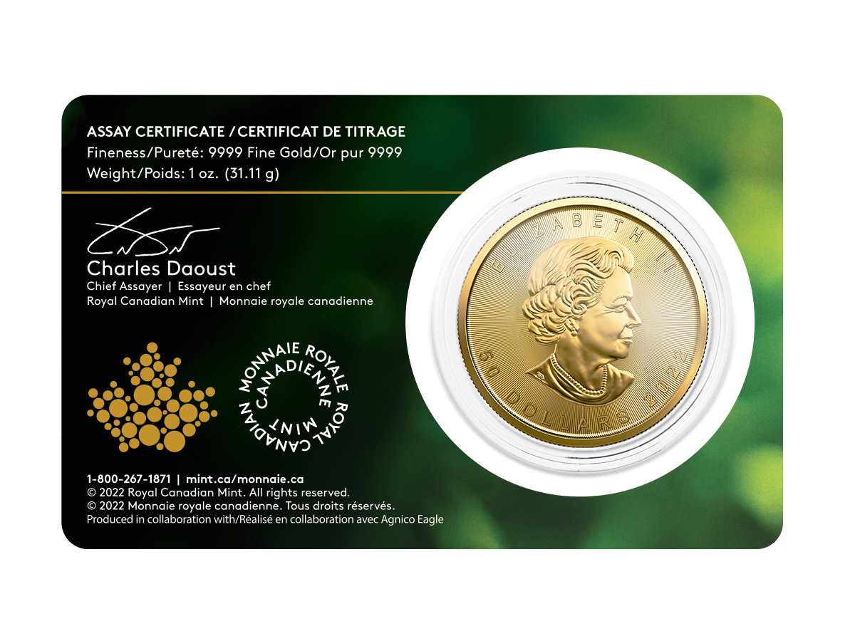 1 oz Gold Coin Gold Maple Leaf Single Source