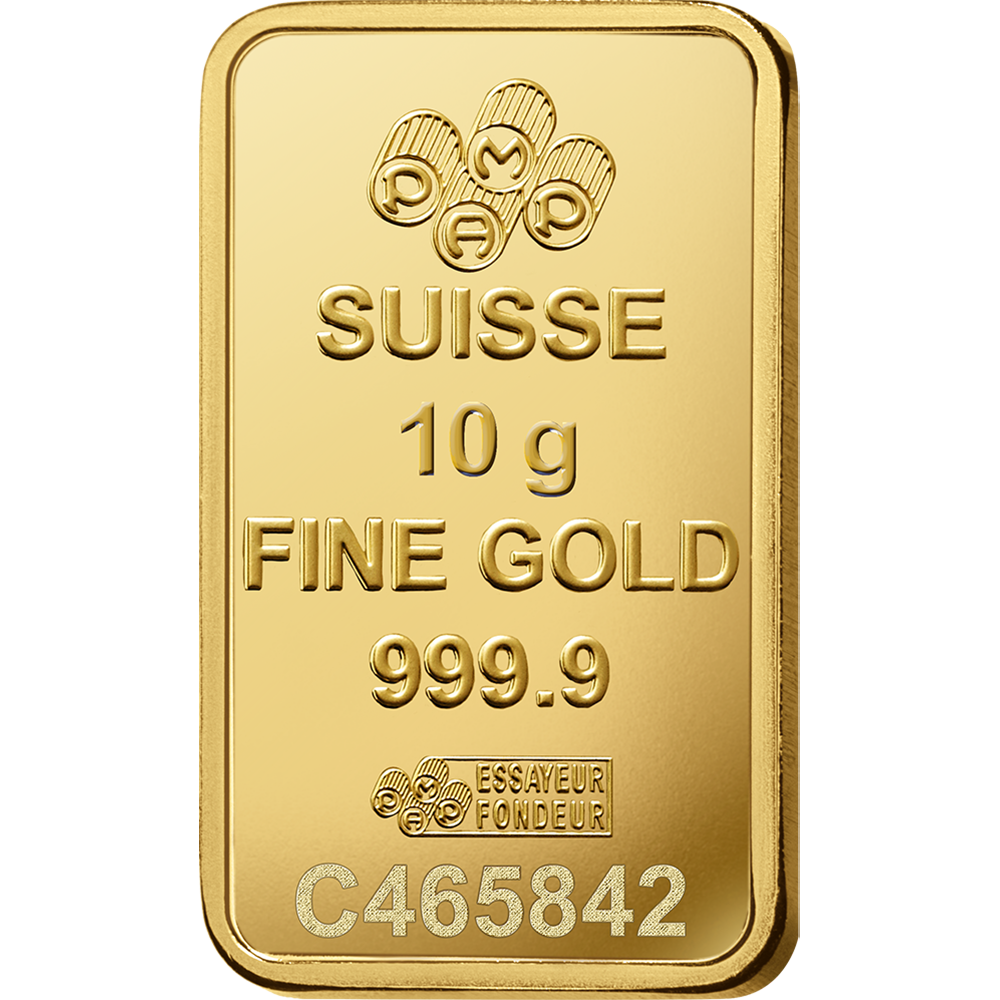 10 gram gold bar PAMP FORTUNA