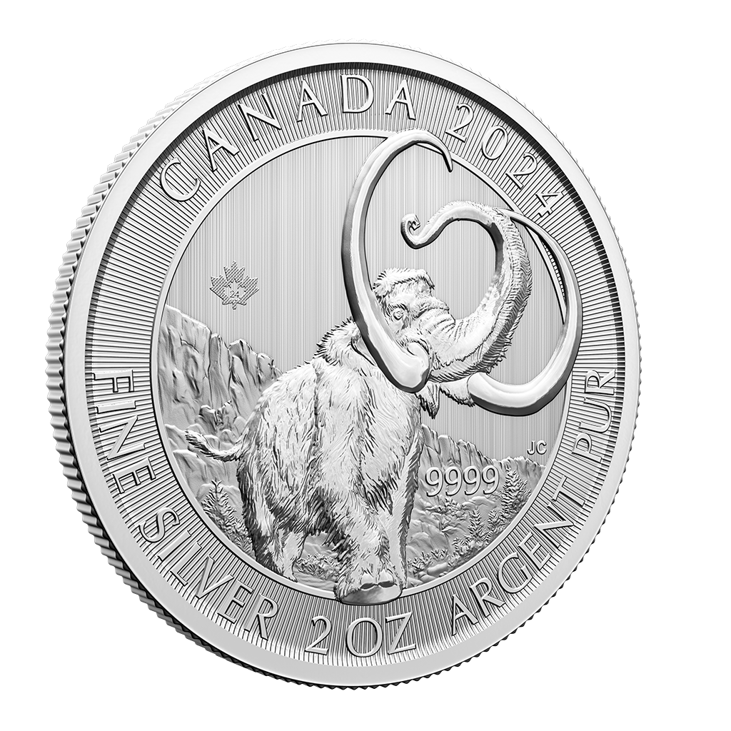 2 oz Silver Coin Woolly Mammoth 2024