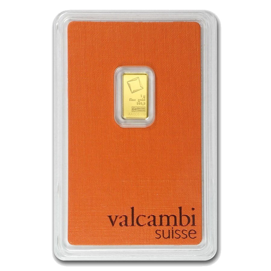 1g gold bar Valcambi